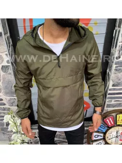 Jacheta barbati de toamna kaki din fas subtire B3344 O5-1